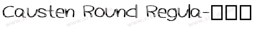 Causten Round Regula字体转换